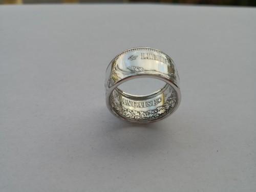 Bague pièce monnaie 50 - monnaie,