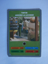 LES AVENTURES DE TINTIN / Hachette 2012 / CARTE N° 25 / TINTIN ADMIRE LA LICORNE