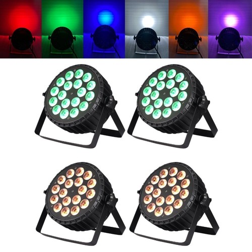 4pcs 18x18w 6in1 led par - par, light