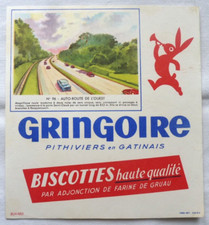 BUVARD - GRINGOIRE - BISCOTTES - AUTOROUTE DE L'OUEST N°96 - PARIS -