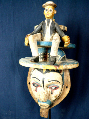 Ancien masque kholuka yaka - ancien, /