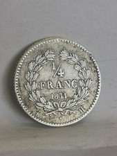 1/4 FRANC ARGENT 1831 H LA