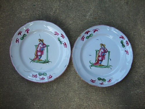 Très rare paire assiettes - paire, d'assiettes