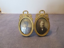 ancien cadre double en bronze