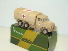 SOLIDO, KAISER JEEP camion sanitaire ambulance militaire grande croix carrée G
