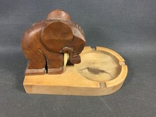 Ancien cendrier en bois et