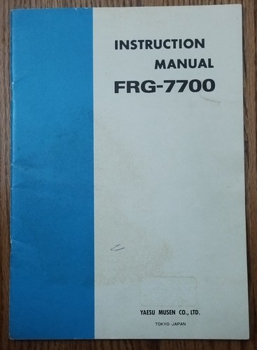 Yaesu frg 7700 receiver - yaesu,