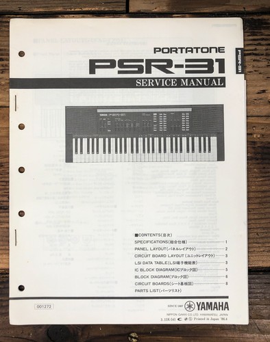 Yamaha psr portatone - yamaha, psr-31