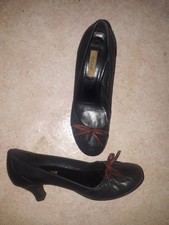 Escarpins talons femme cuir noir Bocage Taille 39