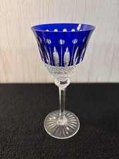 Verres à vin bleu cobalt