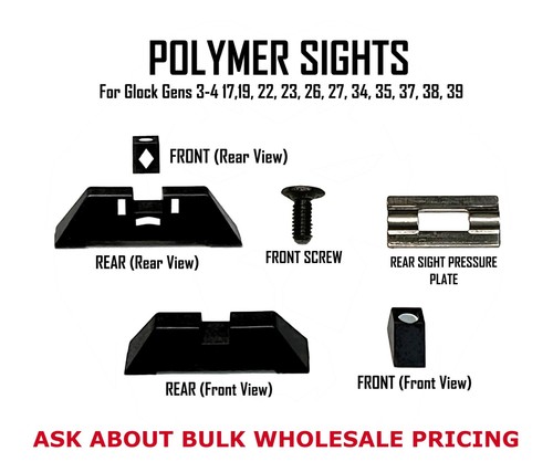 For glock polymer front - for, rear