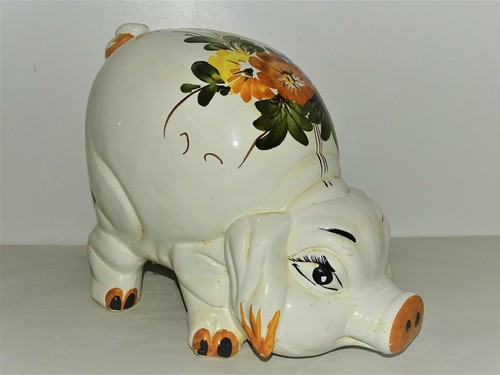 Grosse tirelire forme cochon - -,