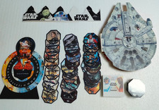 Lot 69 Stickers/Cartes STAR WARS + fig MicroPopz (E-LECLERC) + Cadran Goodies SW