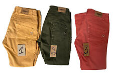 PANTALONS PLEASE T. MEDIUM OU FR 40 3 MODELES KAKI SAUMON OCRE PRIX UNITAIRE