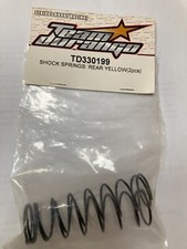 Radio Control Team Durango DNX DEX 408 #TD330199 Shock springs Rear Yellow (2pcs
