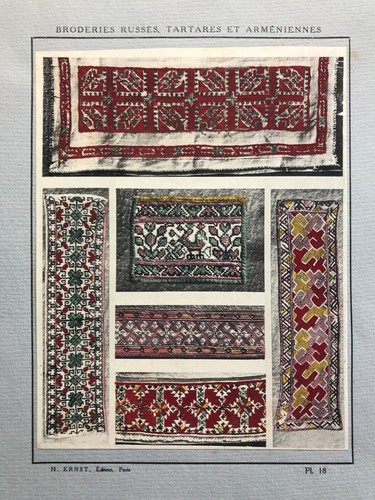 Broderies russes tartares - russes, et