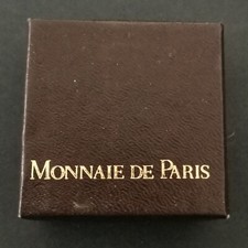 PETITE BOITE VIDE CARTON MONNAIE DE PARIS POUR MEDAILLE 30mm / 4.7*4.7*2cm