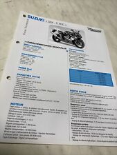 Suzuki GSX-R600 K4 2004 GSX-R 600 Fiche technique moto RMT ETAI GSXR600 GSXR