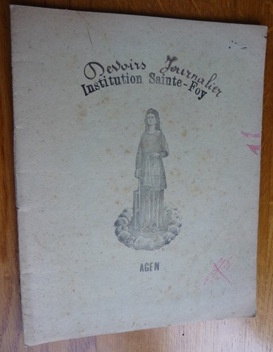 Ancien protège cahier - ancien, protège-cahier