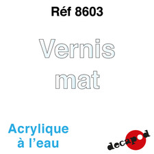 Decapod 8603 - Vernis mat, acrylique à l'eau