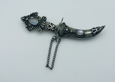 Ancien Argent Sterling Pierre