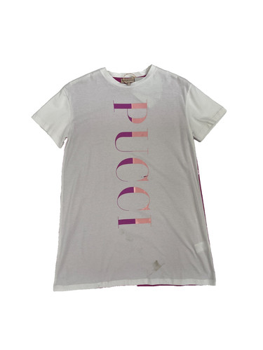 Robe shirt blanc rose emilio - robe,