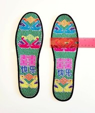 Handmade Beautiful Chinese Tradition Embroidered Hand Craft Shoe Insoles