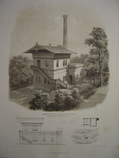 Lithographie Machine à vapeur