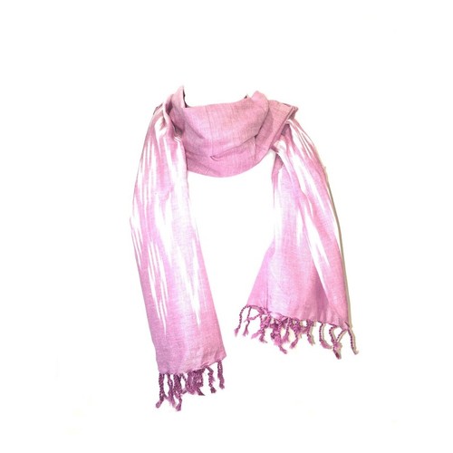 Echarpe foulard ikat mauve - echarpe,