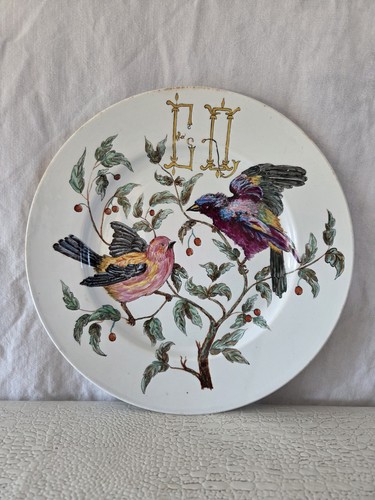 Assiette décorative ancienne - décorative,
