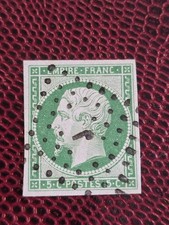 Timbre France 12b obl vert fonçé  ref V 32/8