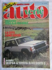 AUTO VERTE  N° 30 /Dakar , porsche 4X4/Visa 4X4/ Jeep 84-toyota BJ 42 boite 5