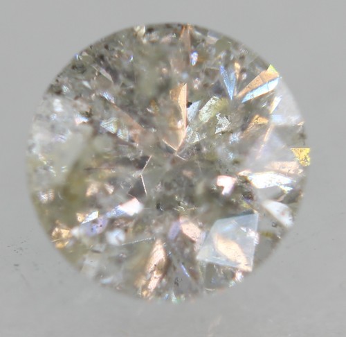 Diamant naturel taillé rond - diamant,
