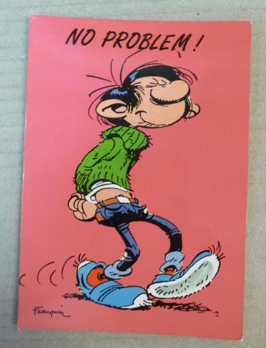 Carte postale gaston lagaffe - gaston,