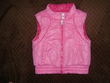DIESEL GIRL PUFFED PINK VEST SIZE 5 GREAT CONDITION NO DEFECTS