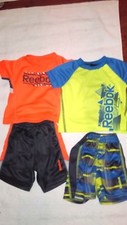 2 ENSEMBLES SPORT BEBE GARCON SHORT + HAUT   " REEBOK "   0/3 MOIS IDEE CADEAU 