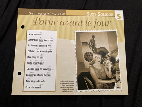 Carte fiche plaisir chanter - carte,