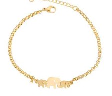 Bracelet éléphant en acier