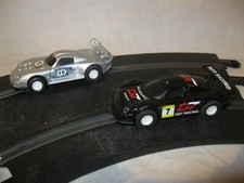 ? Lot x2 Ancienne VOITURE PORSCHE MERCEDES ARTIN ? Circuit Électrique Slot Car