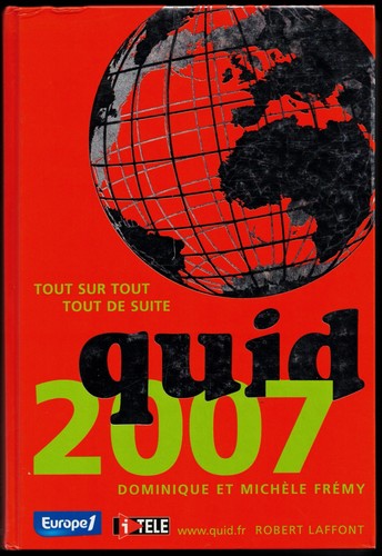 Quid 2007 frémy - -, dominique