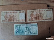 Turquie, lot de 3 billets, usagés,voir scan