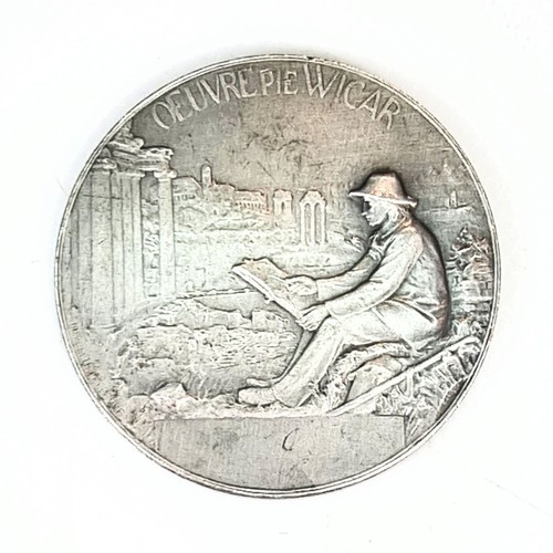 Médaille bronze argenté ste - bronze,
