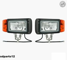 Lot De 2 Phares Avant 4 Fontions Homologué E20 12/24V Pour Tracteur Remorque