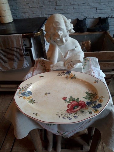 Grand plat fleurs des champs - fleurs,
