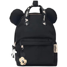 SAC A DOS ENFANT DISNEY MICKEY 19CM ENFANT DESSIN ANIME NOIR NEUF CARTABLE ECOLE