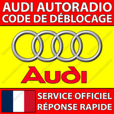 ✅AUDI RADIO CODE PIN DE DÉBLOCAGE A1 A2 A3 A4 A5 A6 A8 TT RNS-E CHORUS CONCERT✅