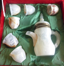 vintage Service a café / the en onyx 1930s onyx coffee set bon etat