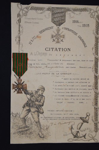 Croix guerre 1914 - de, 1914-18