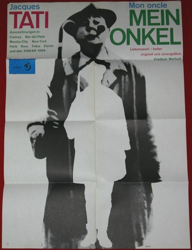 Affiche vintage mon oncle - vintage,