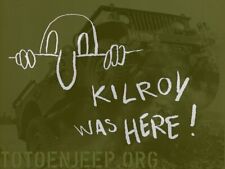 POCHOIR STENCIL MARQUAGE KILROY KILL ROY 20CM . jeep willys GPW dodge us ww2